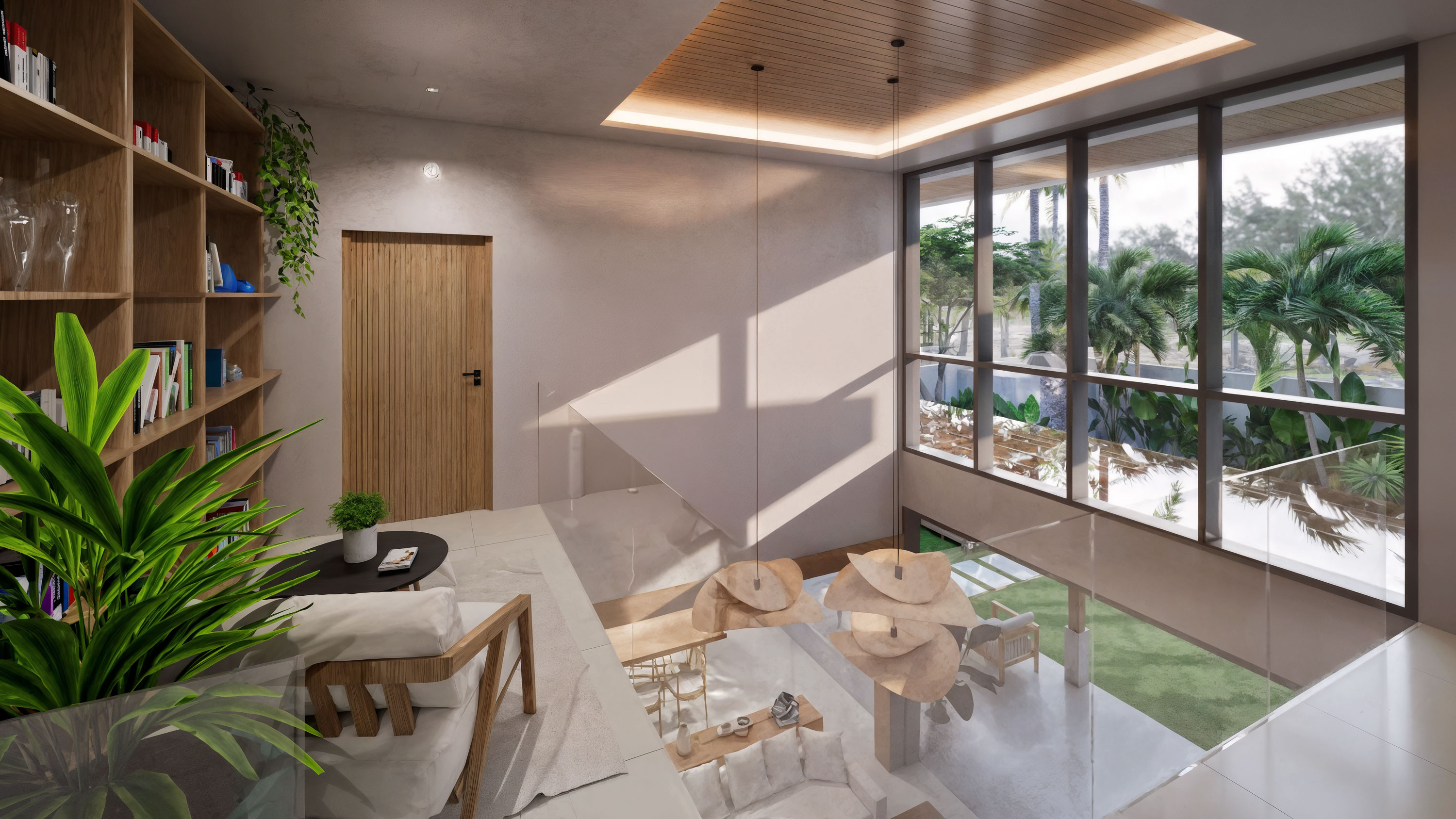 Mezzanine reading lounge